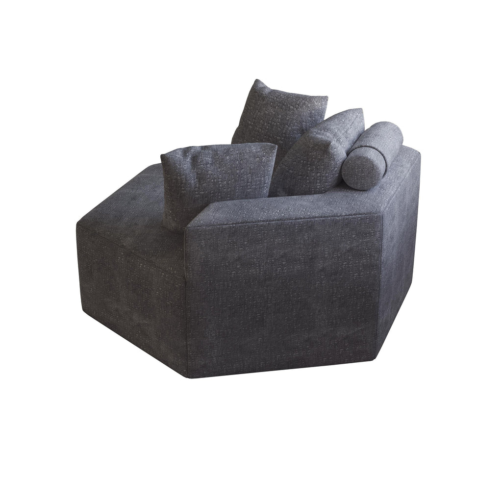 Canapé-lit simple en chenille avec coussin de dossier