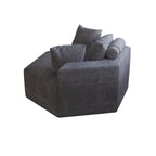 Canapé-lit simple en chenille avec coussin de dossier