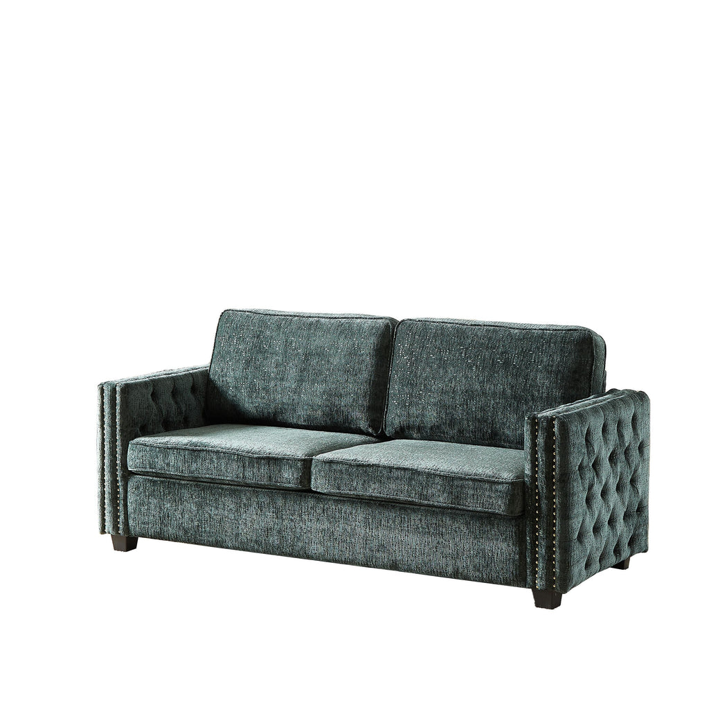 Canapé-lit en chenille avec matelas en mousse à mémoire de forme