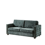 Canapé-lit en chenille avec matelas en mousse à mémoire de forme