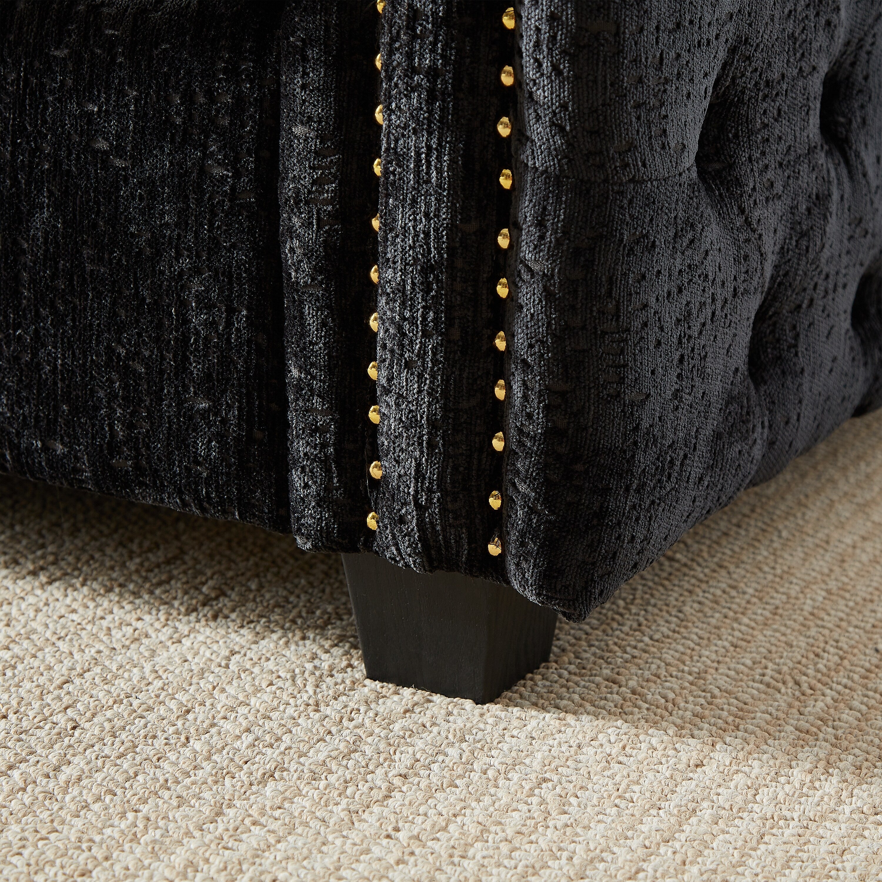 Canapé-lit en chenille avec matelas en mousse à mémoire de forme