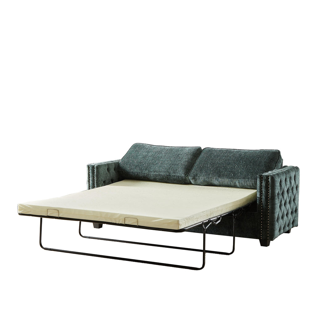 Canapé-lit en chenille avec matelas en mousse à mémoire de forme