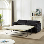 Canapé-lit en chenille avec matelas en mousse à mémoire de forme