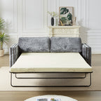 Canapé-lit en chenille avec matelas en mousse à mémoire de forme