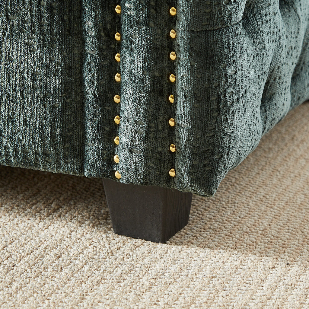 Canapé-lit en chenille avec matelas en mousse à mémoire de forme