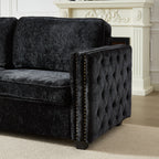 Canapé-lit en chenille avec matelas en mousse à mémoire de forme