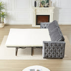 Canapé-lit en chenille avec matelas en mousse à mémoire de forme