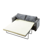 Canapé-lit en chenille avec matelas en mousse à mémoire de forme