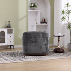 Fauteuil pivotant en chenille avec rotation à 360°, fauteuil d'appoint confortable pour salon, bureau ou salon