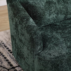 Fauteuil pivotant en chenille avec rotation à 360°, fauteuil d'appoint confortable pour salon, bureau ou salon