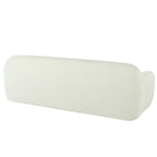 Canapé 3 places rembourré en chenille avec accoudoirs ronds, canapé de salon avec coussin capitonné, canapé futon entièrement en éponge compressée