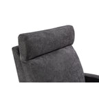 Fauteuil inclinable manuel pivotant à 360° avec coussin épais et poches latérales