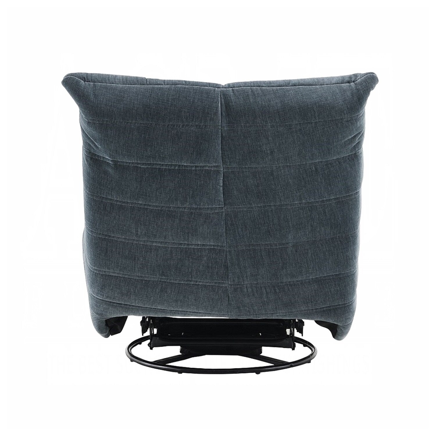 Fauteuil inclinable manuel rembourré en chenille avec pivot