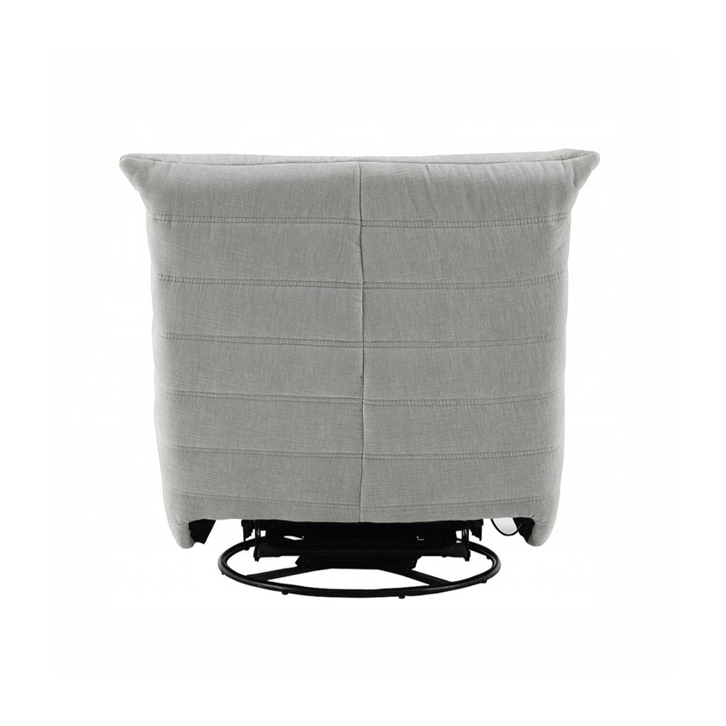 Fauteuil inclinable manuel rembourré en chenille avec pivot