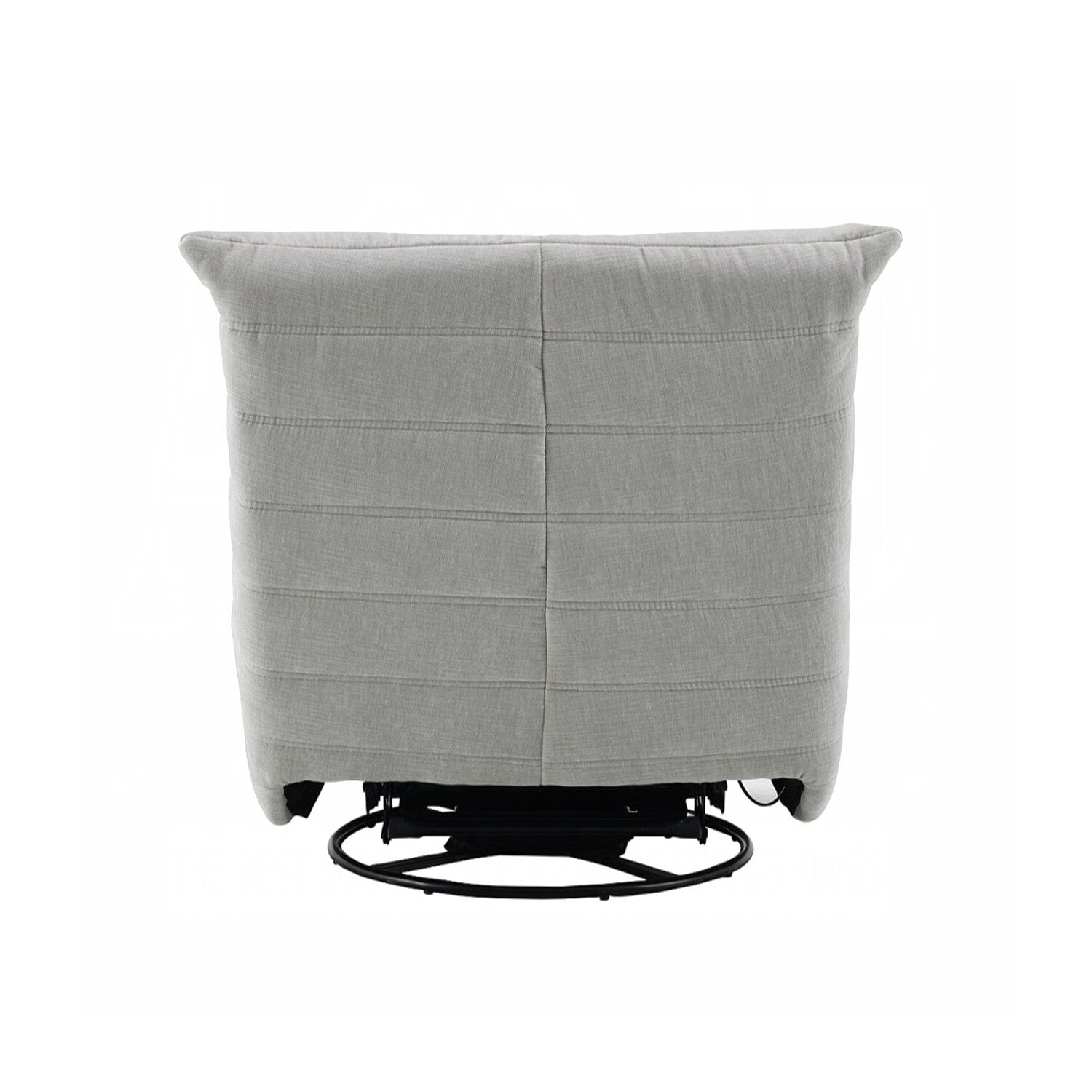 Fauteuil inclinable manuel rembourré en chenille avec pivot