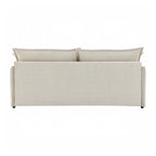 Canapé-lit gigogne en chenille beige