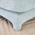 Canapé deux places en tissu chenille