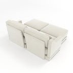 Canapé deux places en tissu chenille