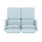 Canapé deux places en tissu chenille