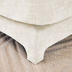 Canapé deux places en tissu chenille