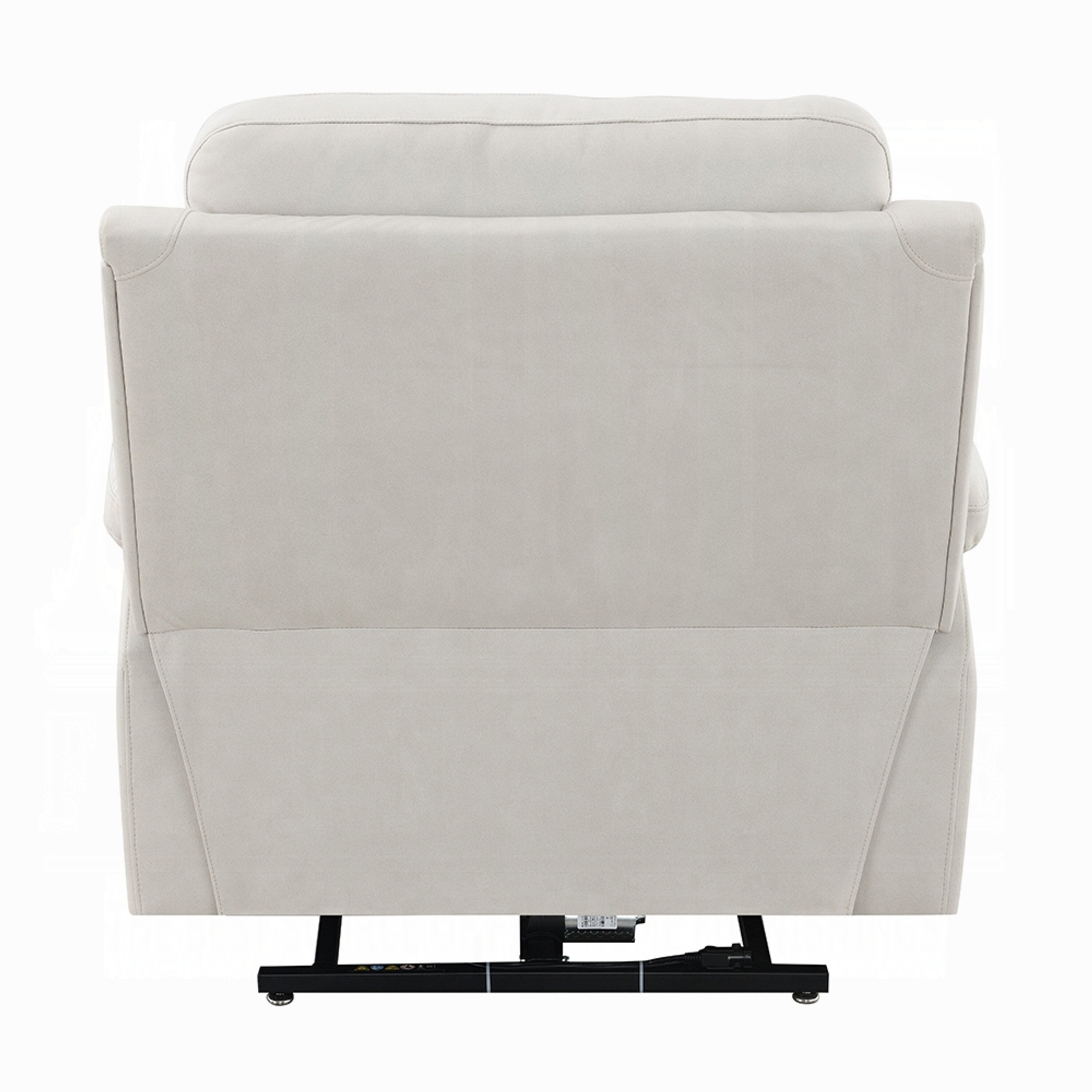 Fauteuil releveur et inclinable Cheru Power Motion avec massage chauffant, ivoire