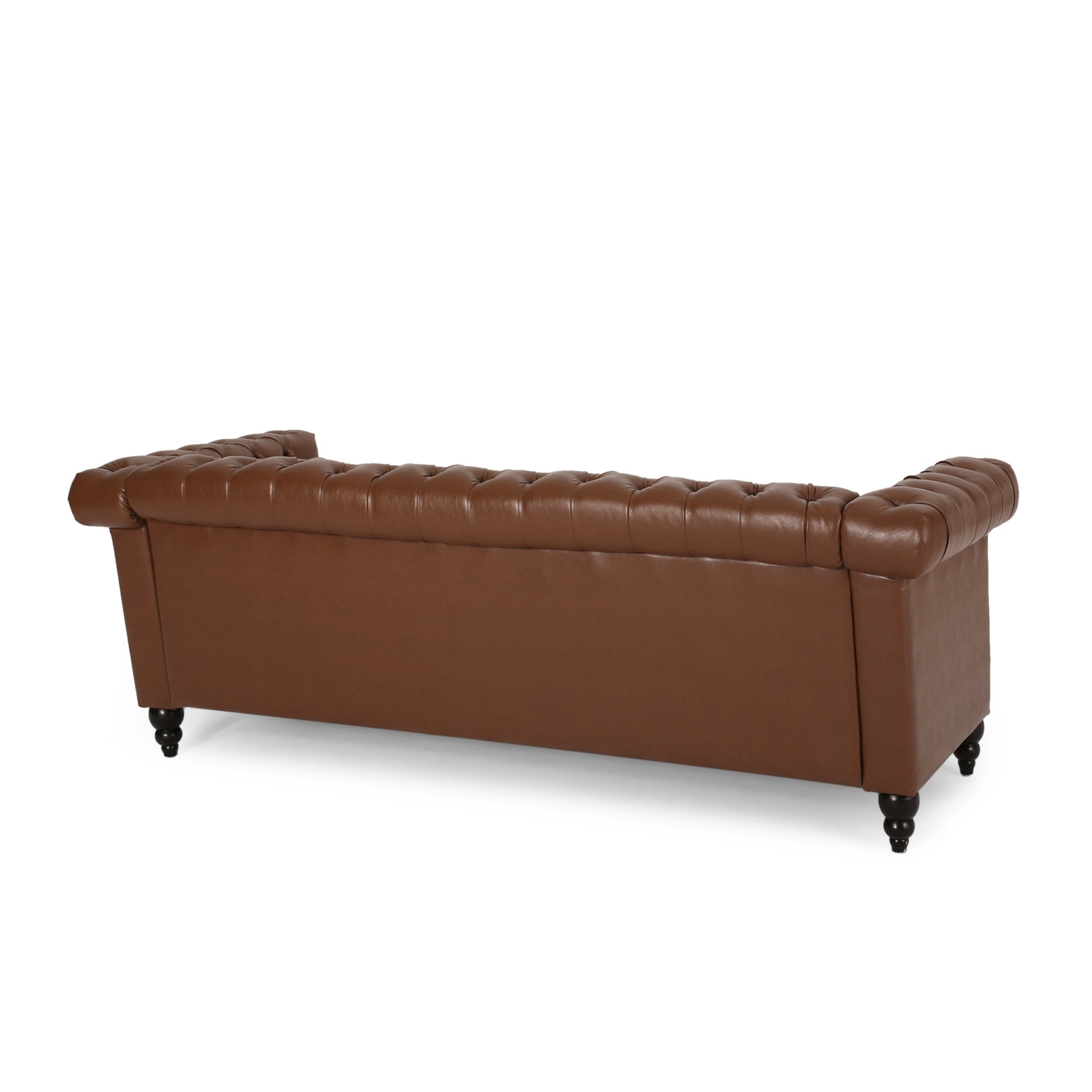Canapé Chesterfield 3 places avec capitonnage à boutons et clous décoratifs