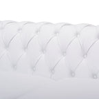 Canapé Chesterfield 3 places avec capitonnage à boutons et clous décoratifs