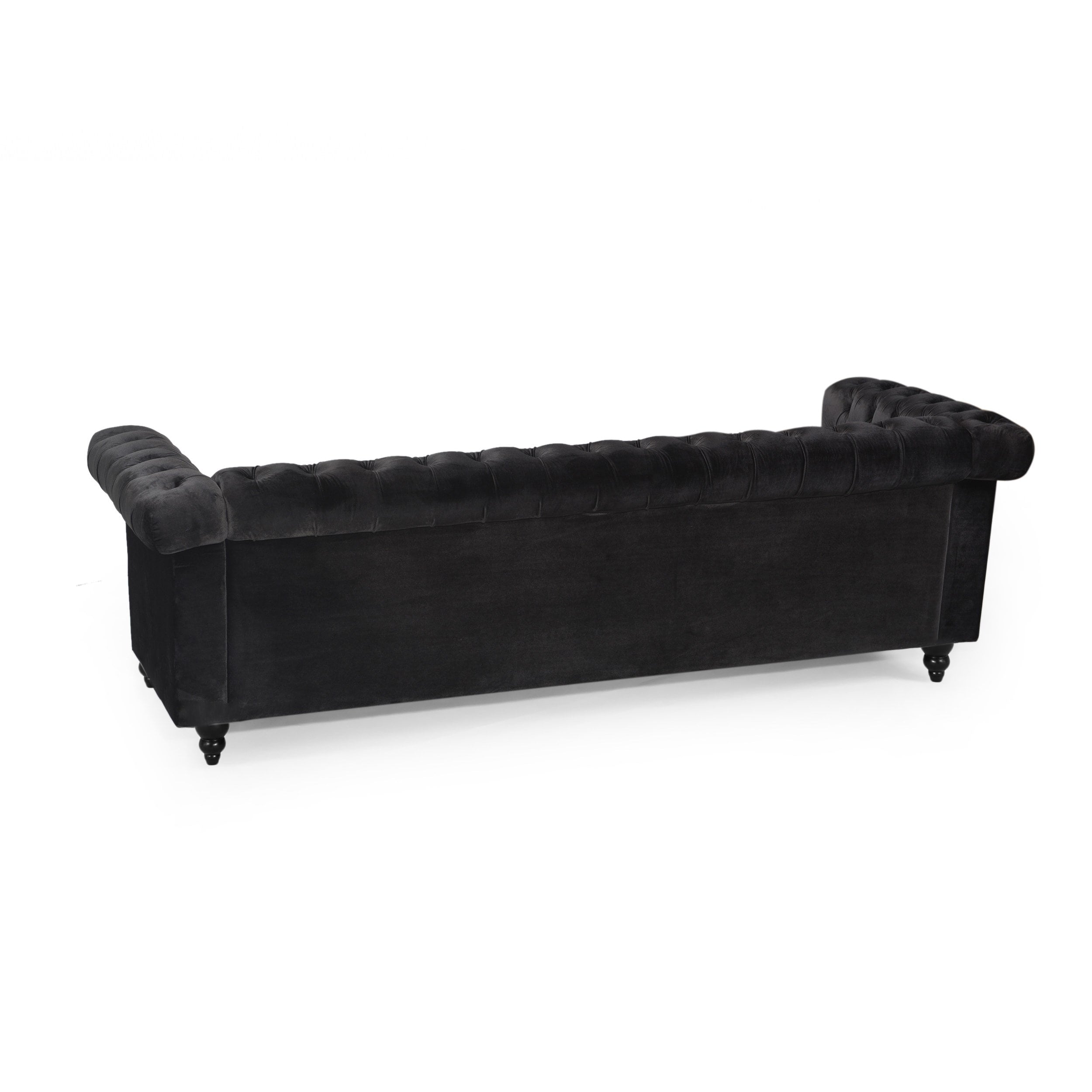 Canapé Chesterfield 3 places avec capitonnage à boutons et clous décoratifs