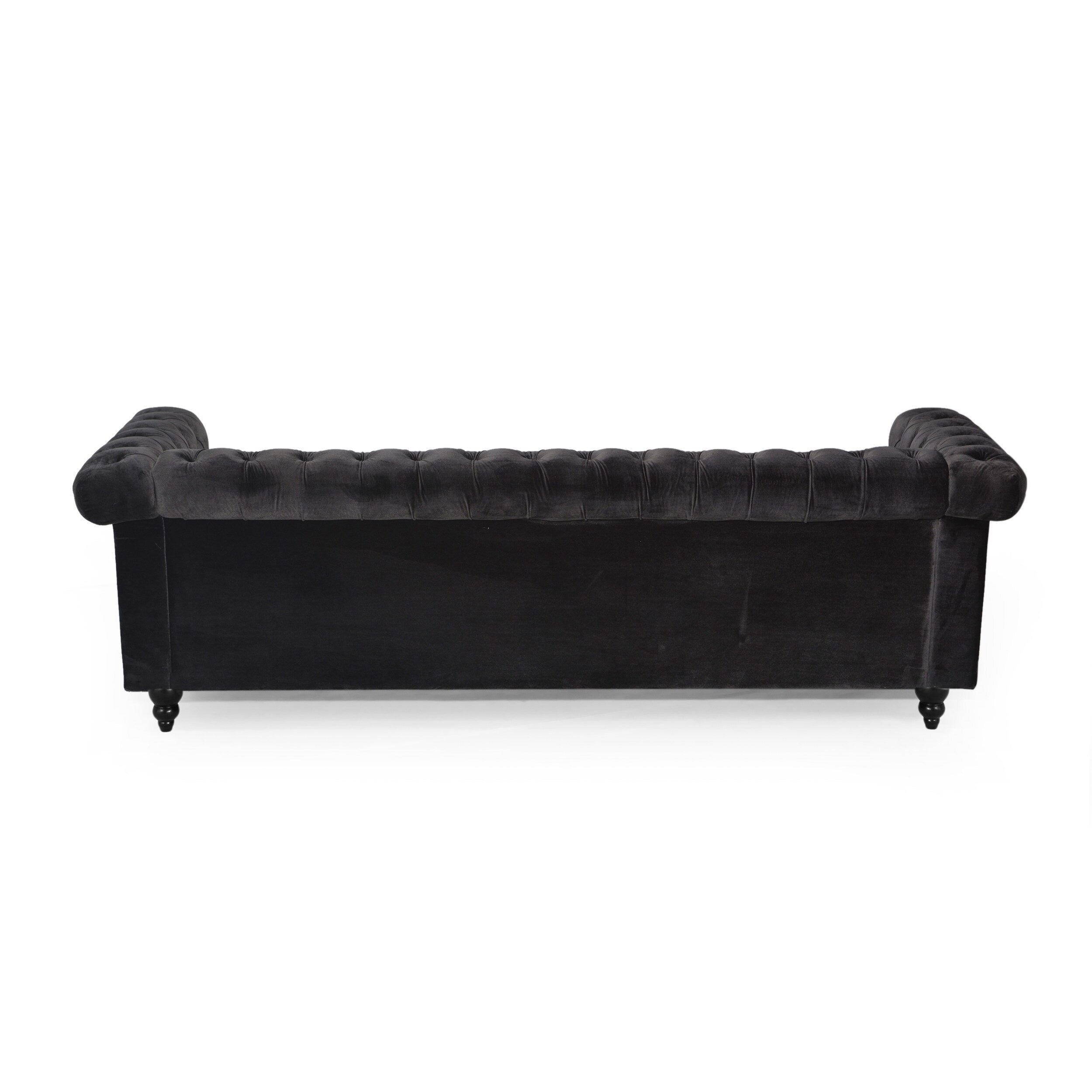 Canapé Chesterfield 3 places avec capitonnage à boutons et clous décoratifs