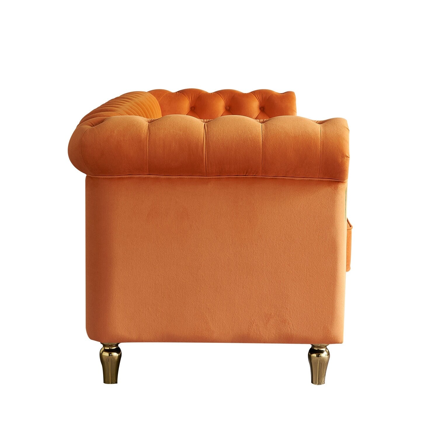 Canapé Chesterfield en velours 84,65 pouces - 30,31 x 31,50 x 84,65