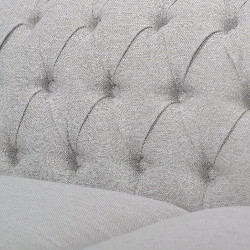 Canapé Chesterfield 3 places capitonné à boutons avec têtes de clous