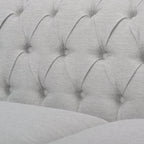 Canapé Chesterfield 3 places capitonné à boutons avec têtes de clous