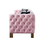 Canapé de salon moderne Chesterfield en velours capitonné