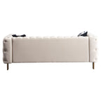 Canapé de salon moderne Chesterfield en velours capitonné