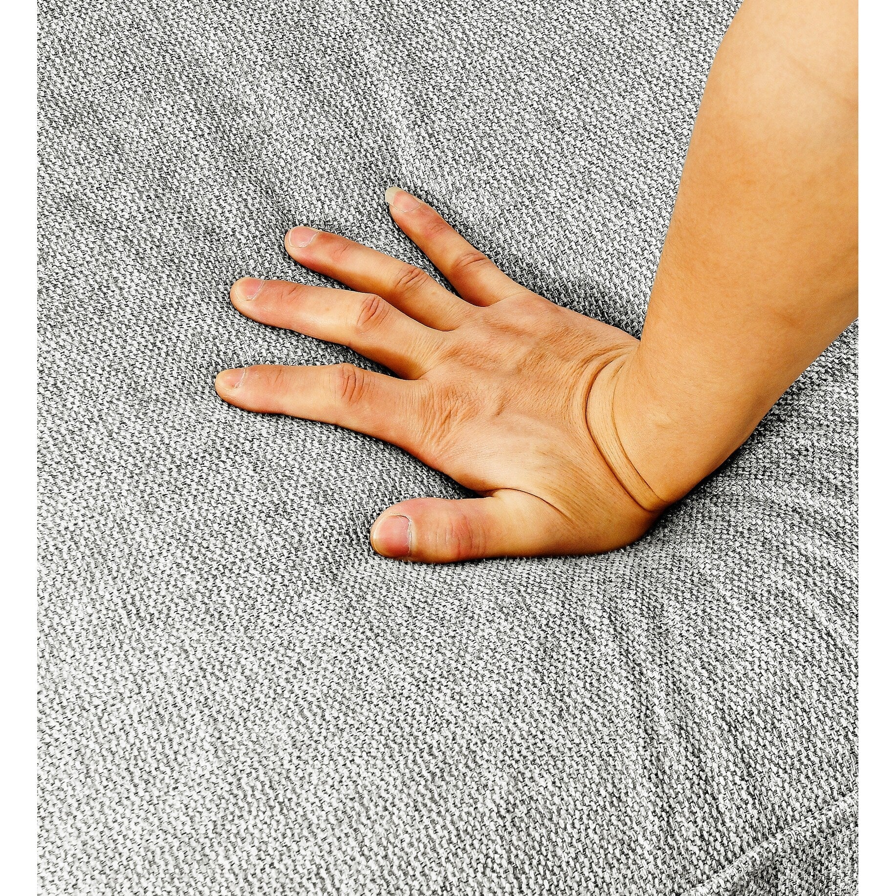 Canapé Chesterfield capitonné 3 places en PU avec accoudoirs à volutes et décoration cloutée