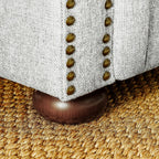 Canapé Chesterfield capitonné rembourré en PU 3 places