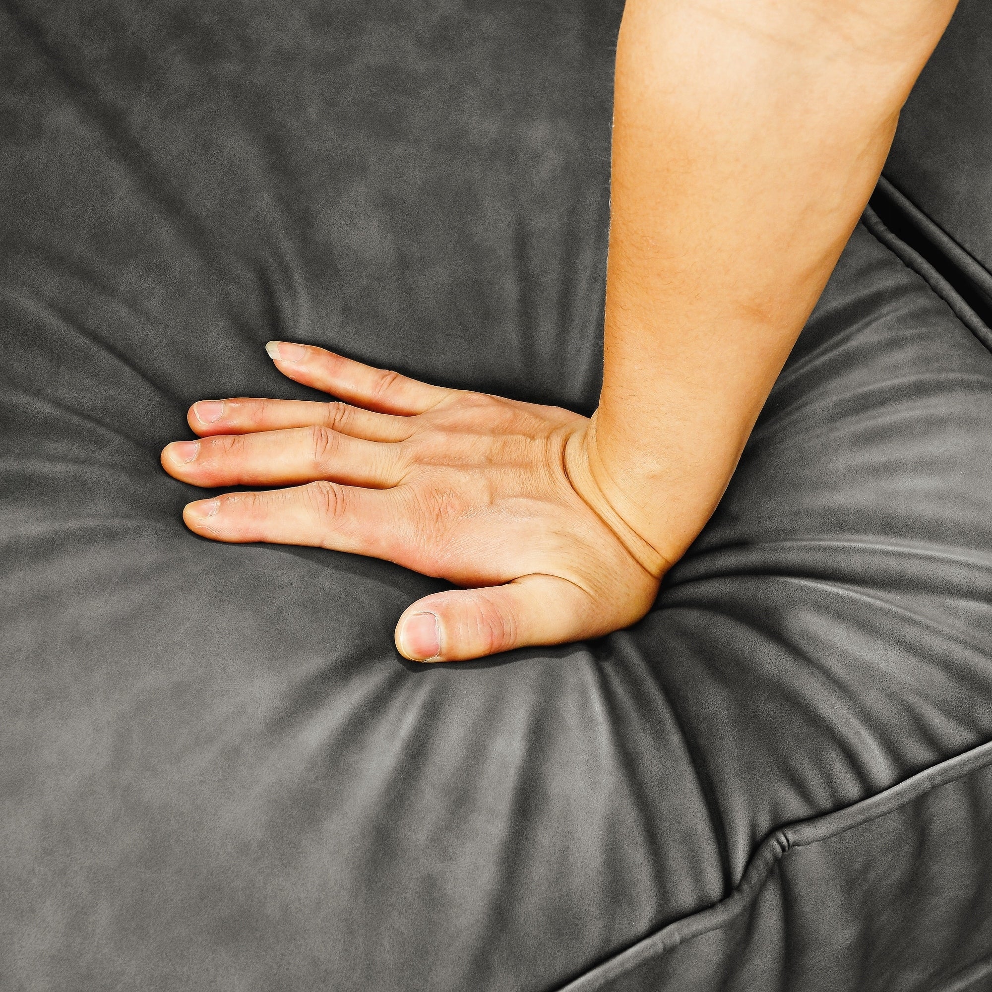 Canapé Chesterfield capitonné rembourré en PU 3 places