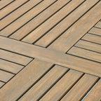 Ensemble de salle à manger d'extérieur Chilton 5 pièces en bois d'acacia et osier par Christopher Knight Home