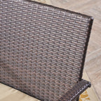 Ensemble de salle à manger d'extérieur Chilton 5 pièces en bois d'acacia et osier par Christopher Knight Home