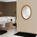 Miroir ovale Chloé en or antique - Or antique