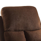 Fauteuil inclinable en lin chocolat