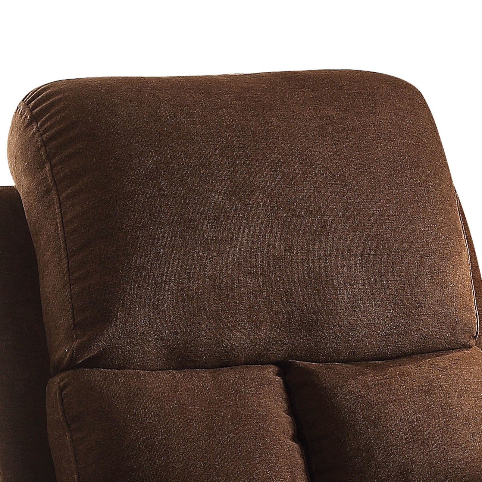 Fauteuil inclinable en lin chocolat