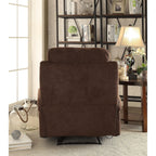 Fauteuil inclinable en lin chocolat