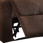 Fauteuil inclinable en lin chocolat