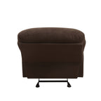 Fauteuil inclinable coulissant en microfibre chocolat