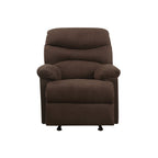 Fauteuil inclinable en microfibre chocolat