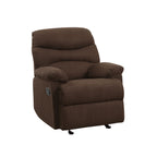 Fauteuil inclinable en microfibre chocolat