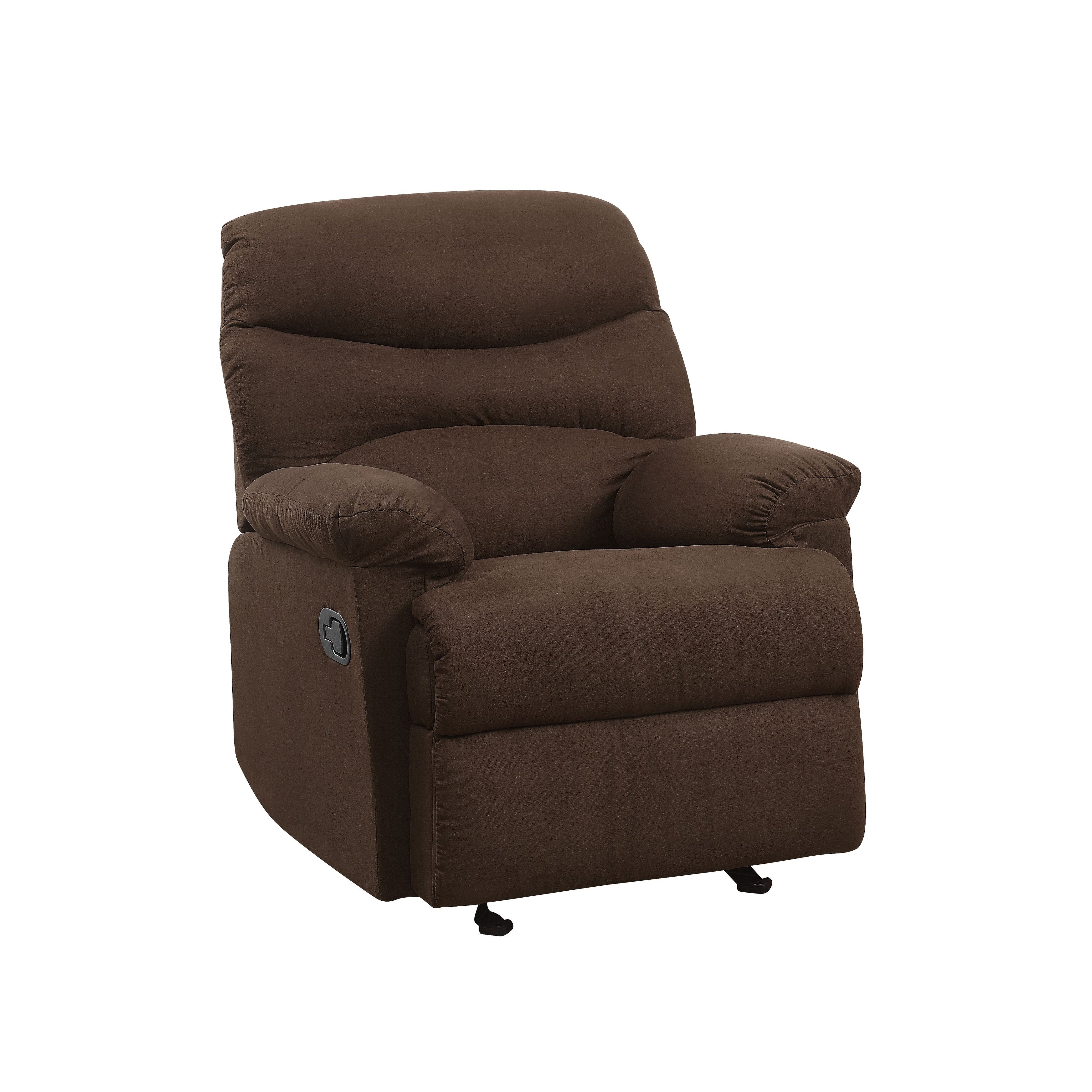 Fauteuil inclinable en microfibre chocolat