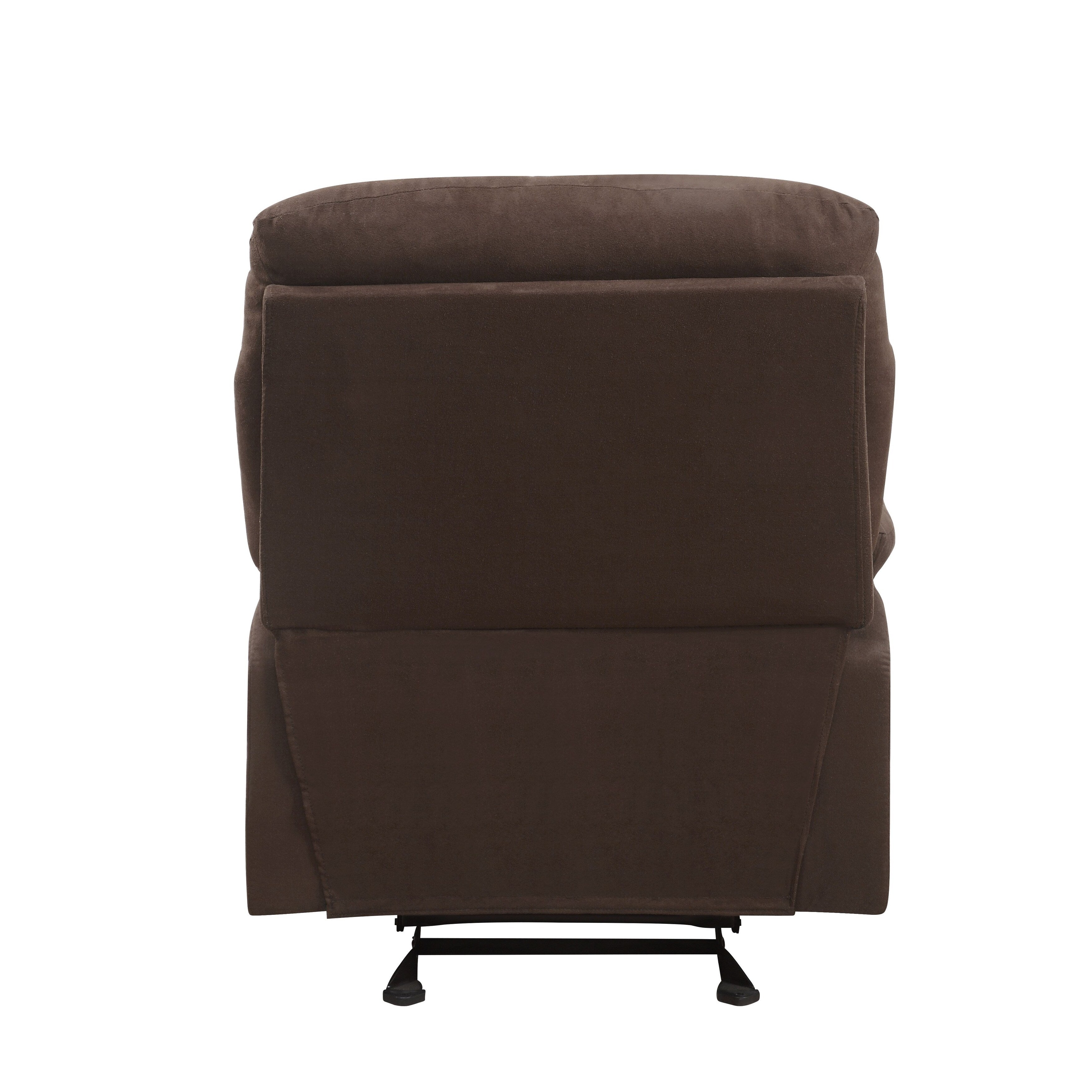 Fauteuil inclinable en microfibre chocolat
