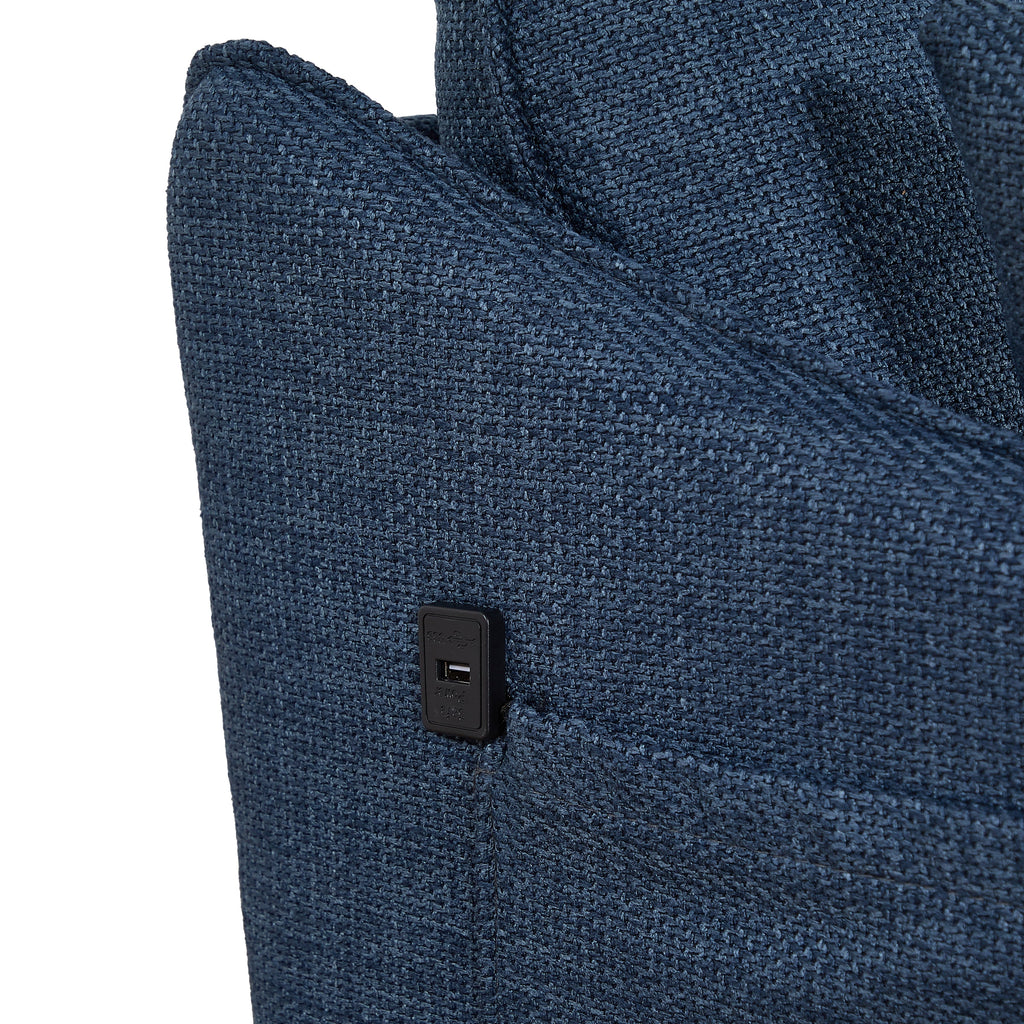 Christopher Knight Home - Canapé 2,5 places avec port de chargement USB et pieds en métal